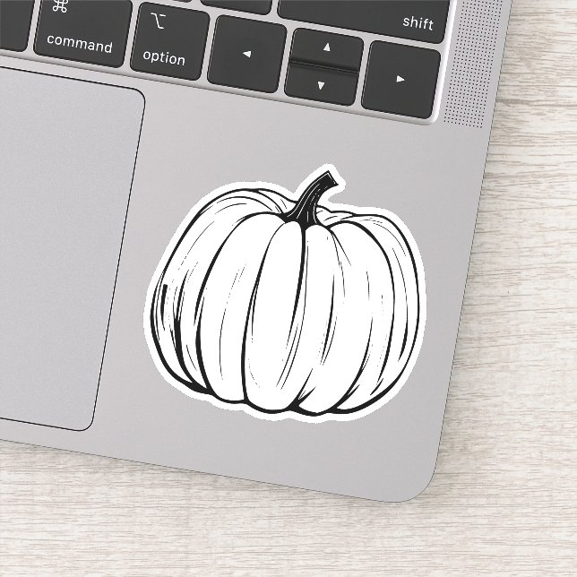 calcomanía de vinilo de calabaza (Detalle)