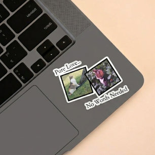 Calcomanía de vinilo de foto de mascota personaliz