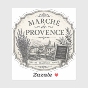calcomanía de vinilo de marché de provence