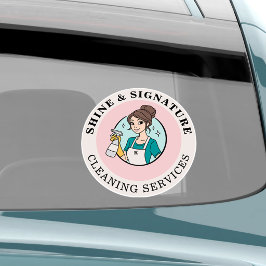 Calcomanía de vinilo para automóvil de servicio de