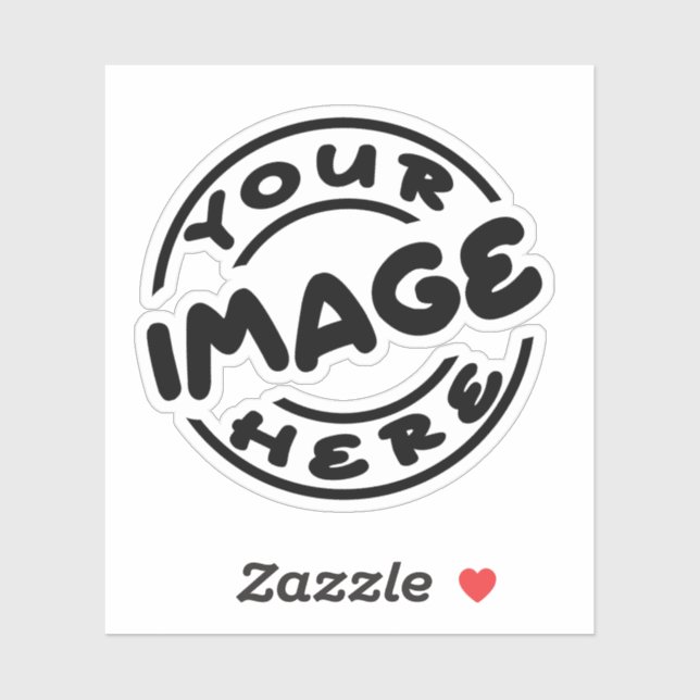 Calcomanía de vinilo personalizada con tu imagen - (Hoja)