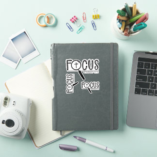 Calcomanía de vinilo personalizada cristiana Focus