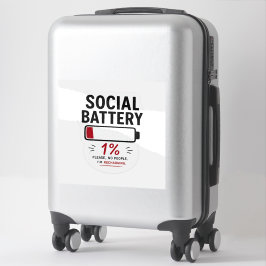 Calcomanía de vinilo personalizada de batería soci