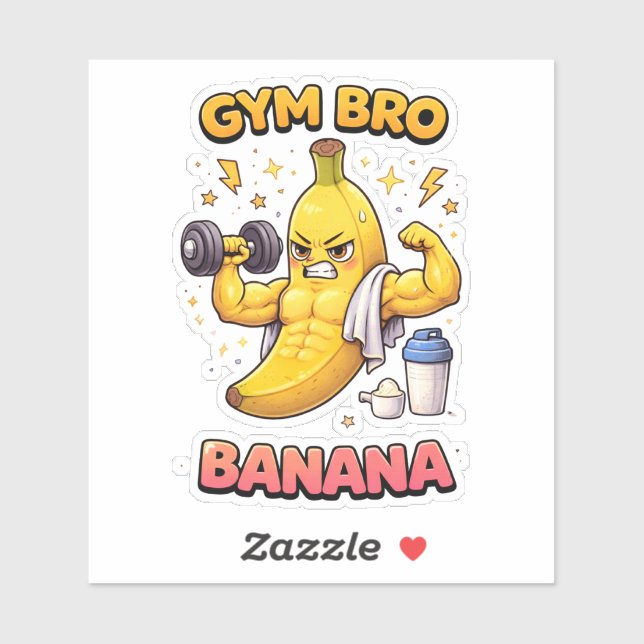 Calcomanía de vinilo personalizada de plátano para (Hoja)