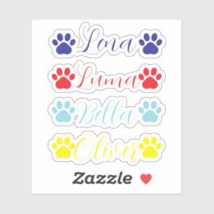 Calcomanía de vinilo personalizada para mascotas, 