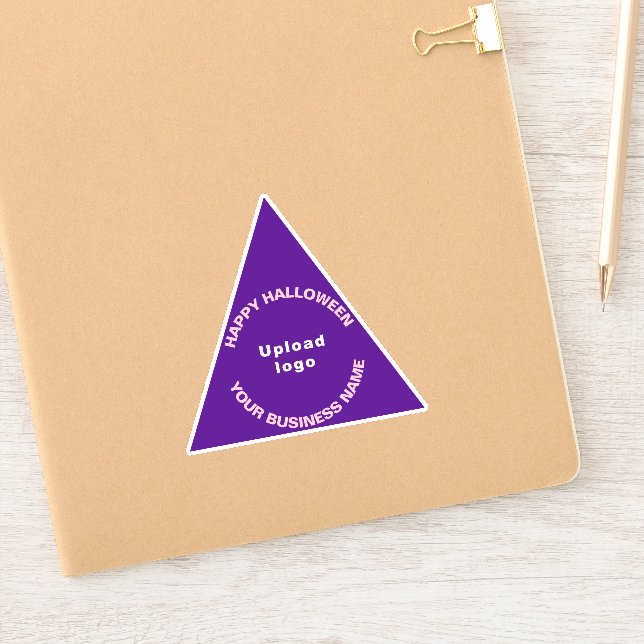 Calcomanía de vinilo triángulo púrpura de Hallowee (Cuaderno)