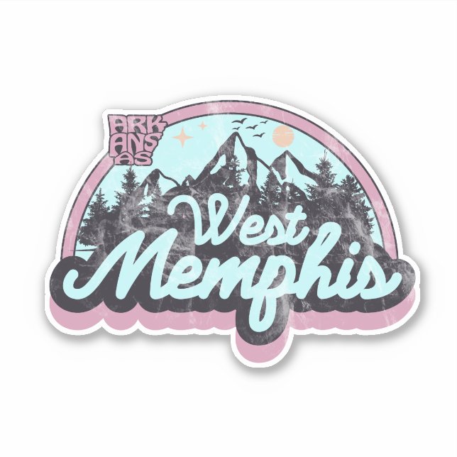 Calcomanía de West Memphis, Arkansas (Anverso)