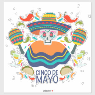 Calcomanía del Cinco De Mayo