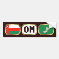 Calcomanía del código del mapa de la bandera de Om
