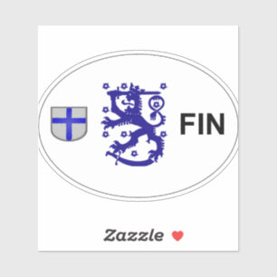 Calcomanía del euro de Finlandia