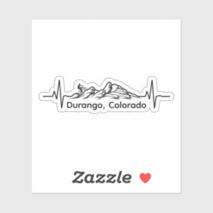 Calcomanía del latido del ciclismo de Durango Colo