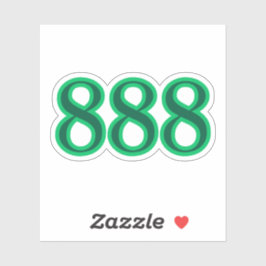 Calcomanía del número de ángel de las bendiciones 