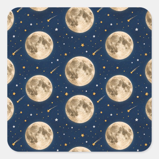 Calcomanía Dos a la Luna Fiesta de Cumpleaños Espa (Anverso)