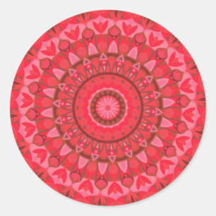Calcomanía estética cálida geométrica boho Mandala