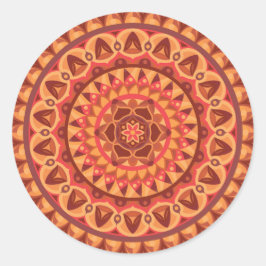 Calcomanía estética neutral boho terrosa mandala m
