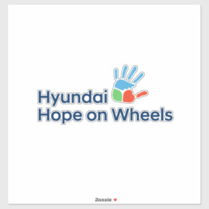 Calcomanía extragrande de Hyundai Hope on Wheels