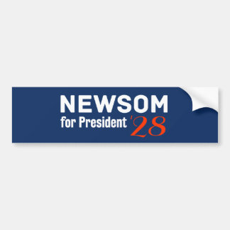 Calcomanía Gavin Newsom para Presidente 2028
