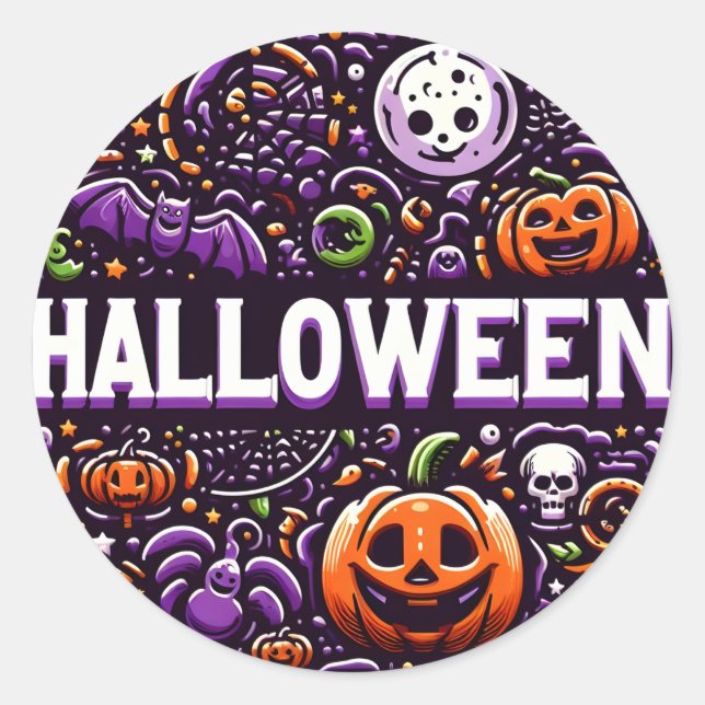 Calcomanía Halloween   (Anverso)