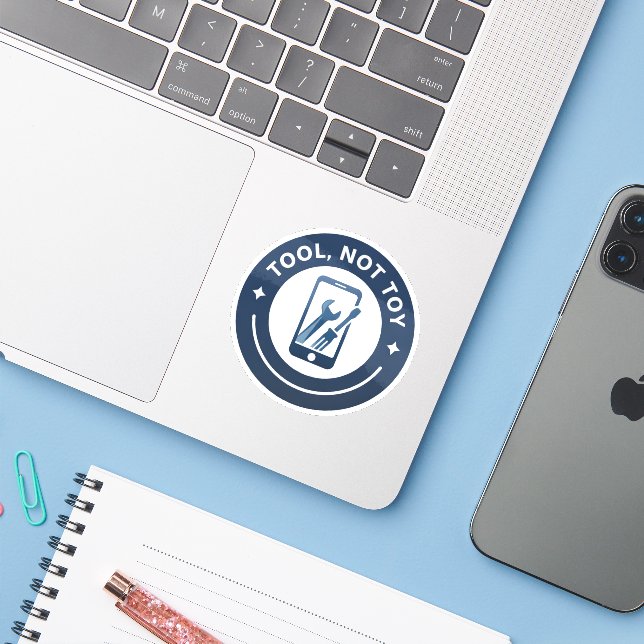 Calcomanía Herramienta No Juguete 3x3 (Ordenado portátil con iPhone)