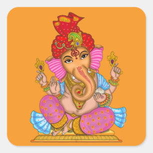 Calcomanía impermeable brillante de Lord Ganesha