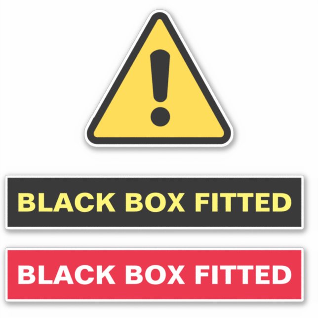 CALCOMANÍA INSTALADA DE CAJA NEGRA (Anverso)