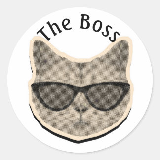 Calcomanía Jefe Gato