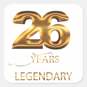 Calcomanía legendaria de 26 años
