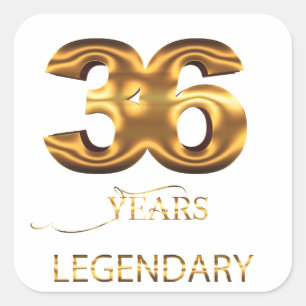 Calcomanía legendaria de 36 años
