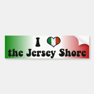 Calcomanía Me encanta la costa de Jersey