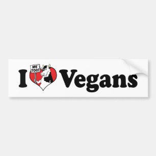 Calcomanía Me Encantan Los Veganos