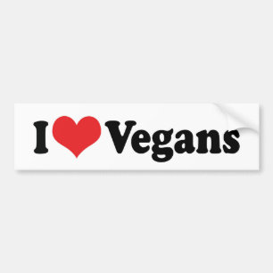 Calcomanía Me Encantan Los Veganos