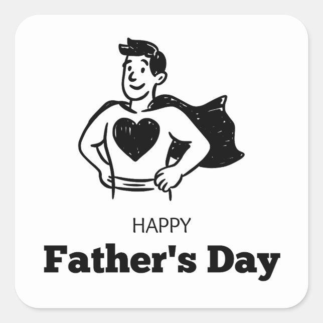 Calcomanía Minimal Dad | paternidad (Anverso)