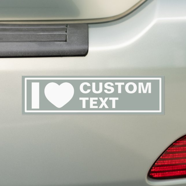 Calcomanía moderna boho personalizada me encanta (en coche)