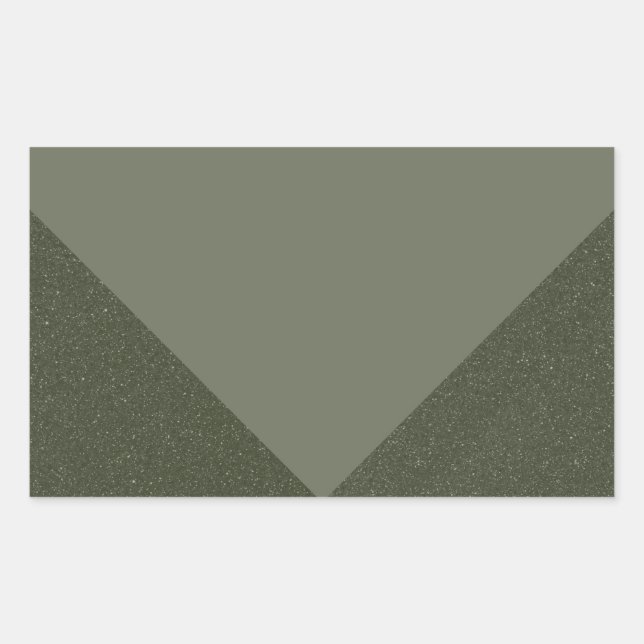 Calcomanía moderna de corte en V verde musgo (Anverso)