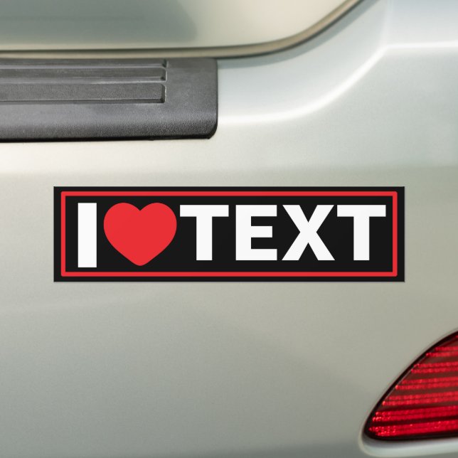 Calcomanía moderna para parachoques personalizada  (en coche)