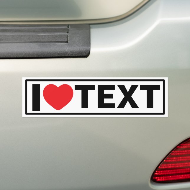 Calcomanía moderna para parachoques personalizada  (en coche)