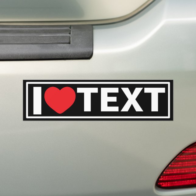 Calcomanía moderna para parachoques personalizada  (en coche)