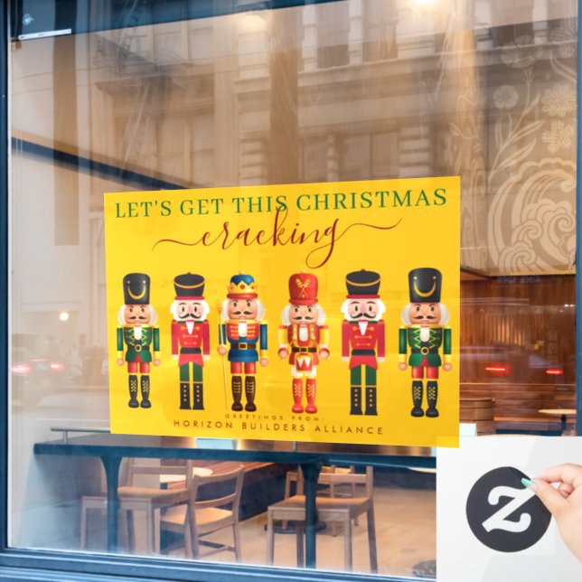 Calcomanía moderna para ventana de negocio de casc (Ventana de cafetería)