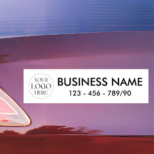 Calcomanía moderna promocional de empresa con logo