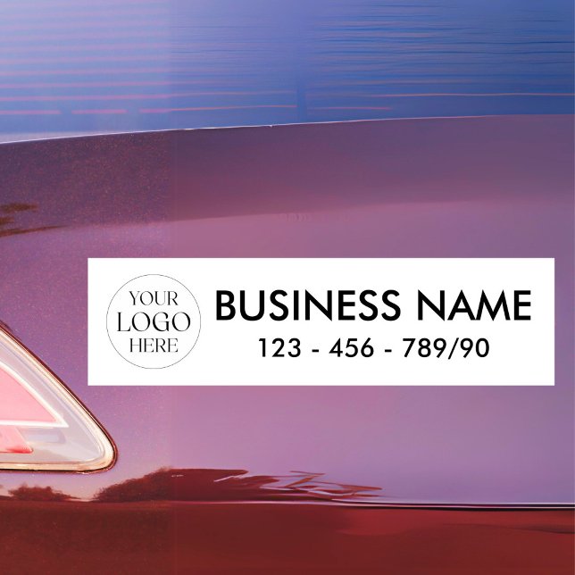 Calcomanía moderna promocional de empresa con logo (Subido por el creador)