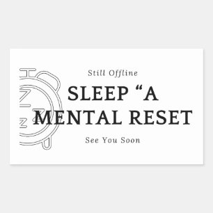 Calcomanía Motivacional Dormir Un Reinicio Mental