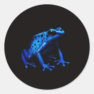 Calcomanía negra 4 Luxe con rana azul negra