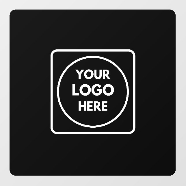 Calcomanía negra para coche personalizada | Logoti (Hoja)