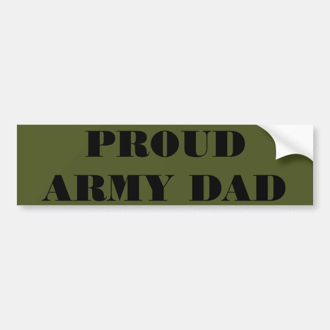 Calcomanía Orgulloso Papá del Ejército (Frente)