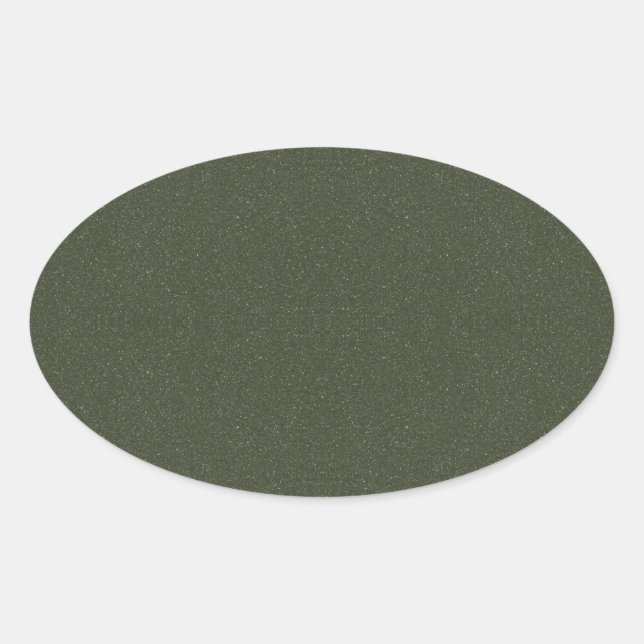Calcomanía ovalada de musgo verde texturizado – Pe (Anverso)