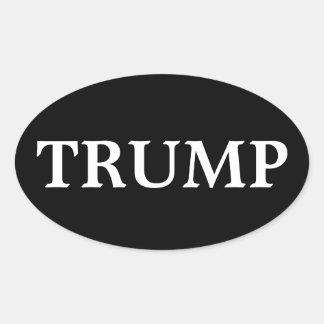 CALCOMANÍA OVALADA DEL PRESIDENTE DONALD TRUMP