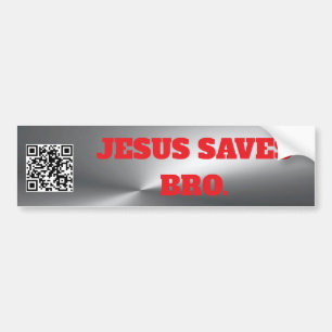 Calcomanía Para Auto Jesús salva al hermano Jesús