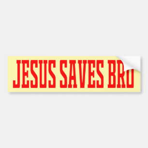 Calcomanía Para Auto Jesus saves brother Jesus Chr