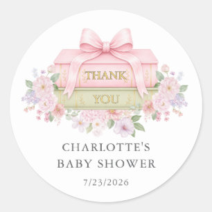Calcomanía para baby shower 'Un nuevo capítulo com