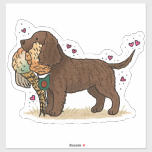 Calcomanía para coche de American Water Spaniel